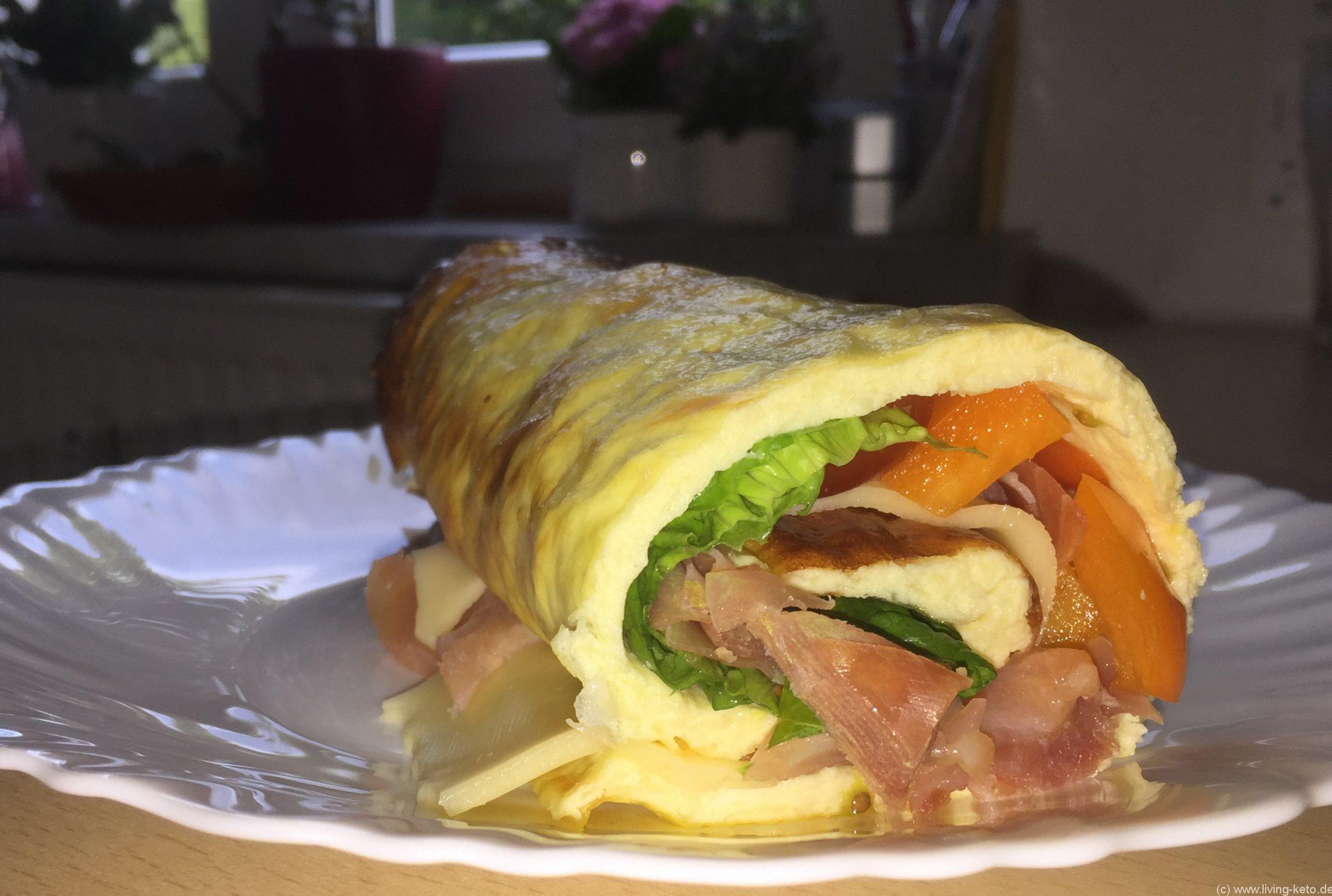 Schinken-Käse-Wraps | Ketogen Leben