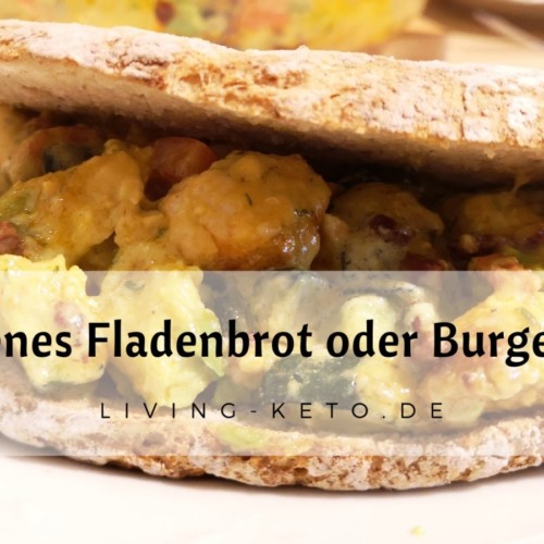 ketogenes Fladenbrot Burger Buns