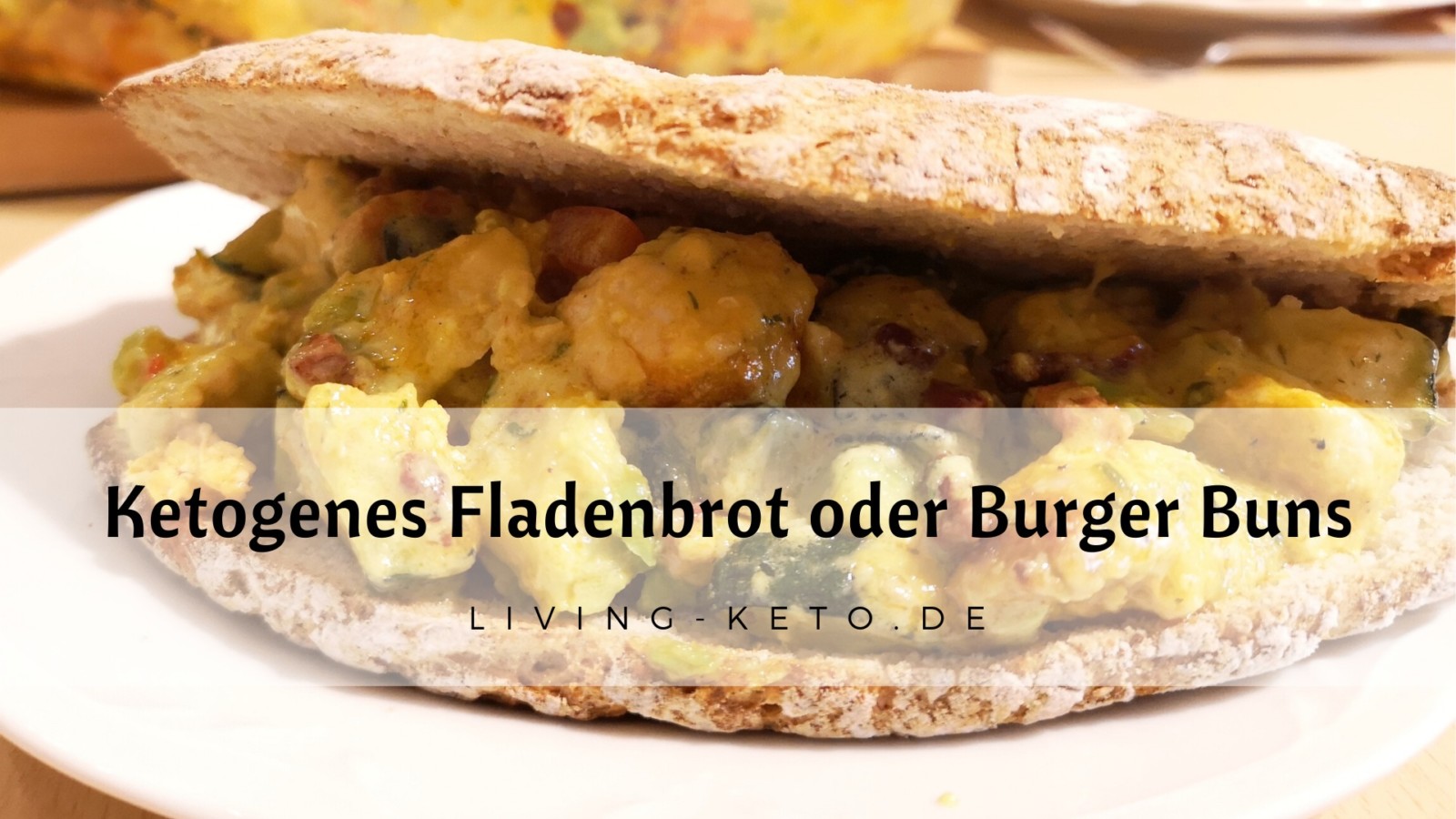 ketogenes Fladenbrot Burger Buns