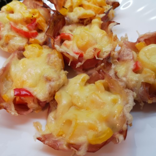 Paprika Salami Käse Muffins